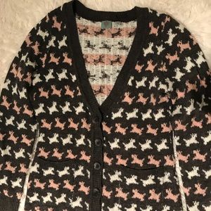 New Anthropologie dog cardigan size small